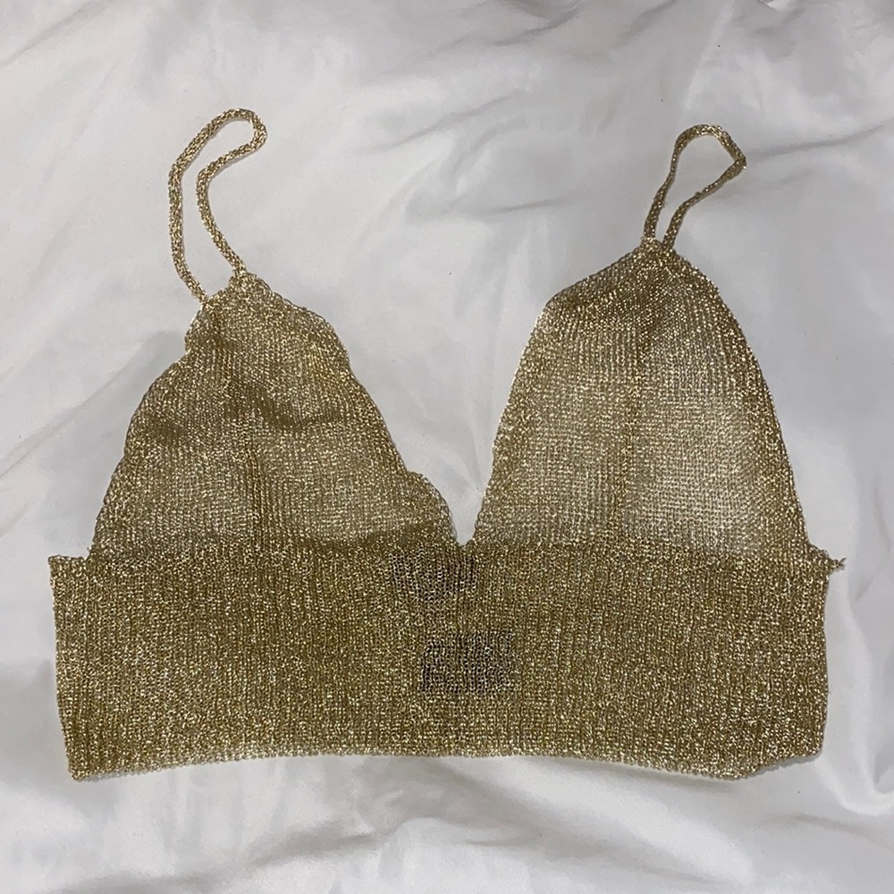 Gold Crop top